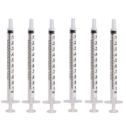 Exotic Nutrition 1mL Slip-Tip Syringe 6 Pack - Baby Animal Feeding Syringes - 第 1/8 張圖片