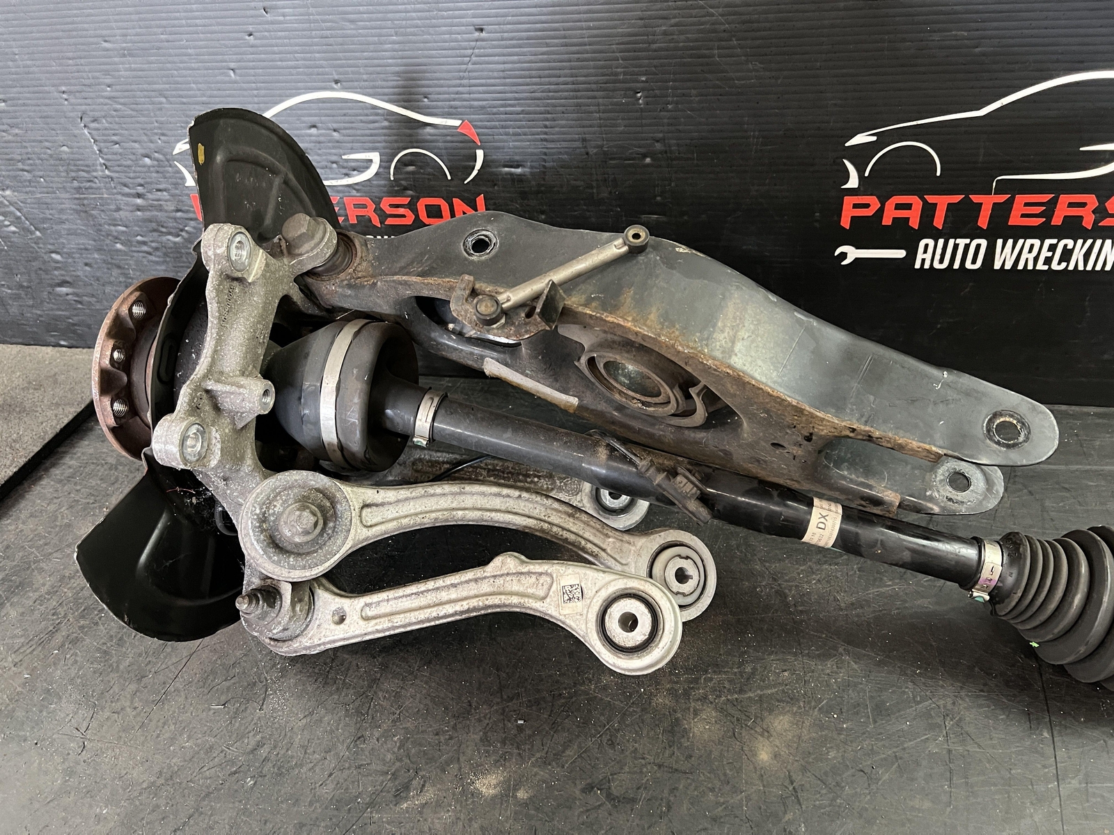 14-17 MASERATI GHIBLI REAR PASSENGER RIGHT KNEE AXLE SHAFT KNUCKLE CONTROL ARMS