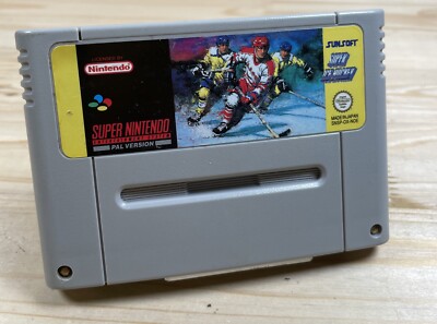 SNES Spiel   Super Ice Hockey - Sunsoft   Super Nintendo Modul #B31