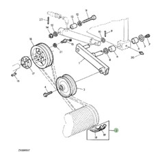 Cinghia rompigranella per Trincia John Deere cod. AZ61389