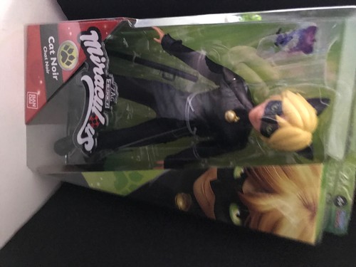 Miraculous Cat Noir Action Figure - 26cm Posable Superhero Doll With Plagg Kwami
