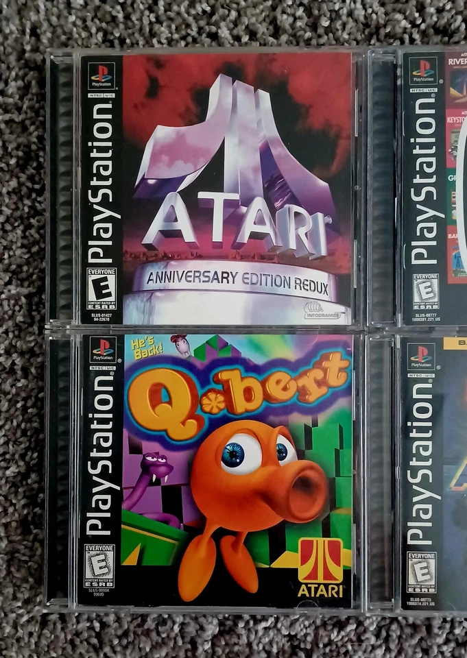 PS1 Lote CIB Atari Activision Videojuegos 5 Juegos Paquete Qbert Activision Clásicos Foto 4 de 4
