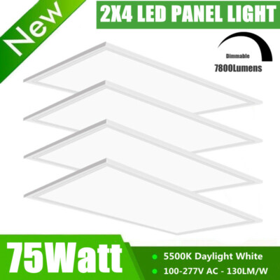 Ultra-thin LED Ceiling Mount Panel Light 2x4ft Light Flat Panel for Home/Kitchen