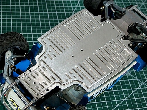 Aluminum CNC Chassis Plate Tamiya 1/10 RC VW Super Champ Buggy Sand Scorcher SRB - Picture 2 of 9