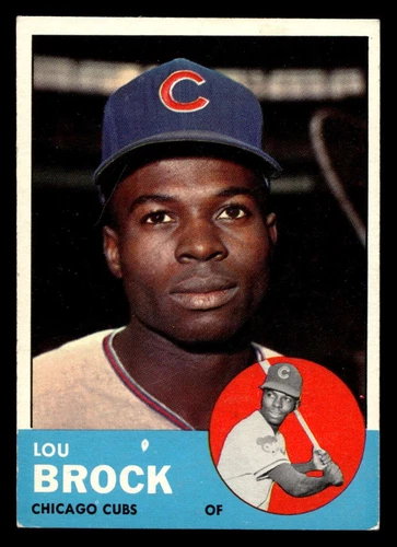 1963 Topps #472 Lou Brock Excellent+ Cubs