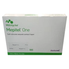 *10-Pieces* Molnlycke Mepitel One Silicone 3" x 4" Wound Contact Layer 289300