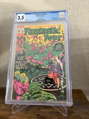 Fantastic Four #110, CGC VG- 3.5, Green Error Variant