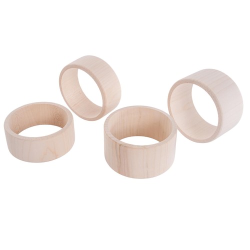 Flat Natural Unfinished Wooden Bracelet Bangles Wristlet Craft DIY Decorating - Picture 4 of 71
