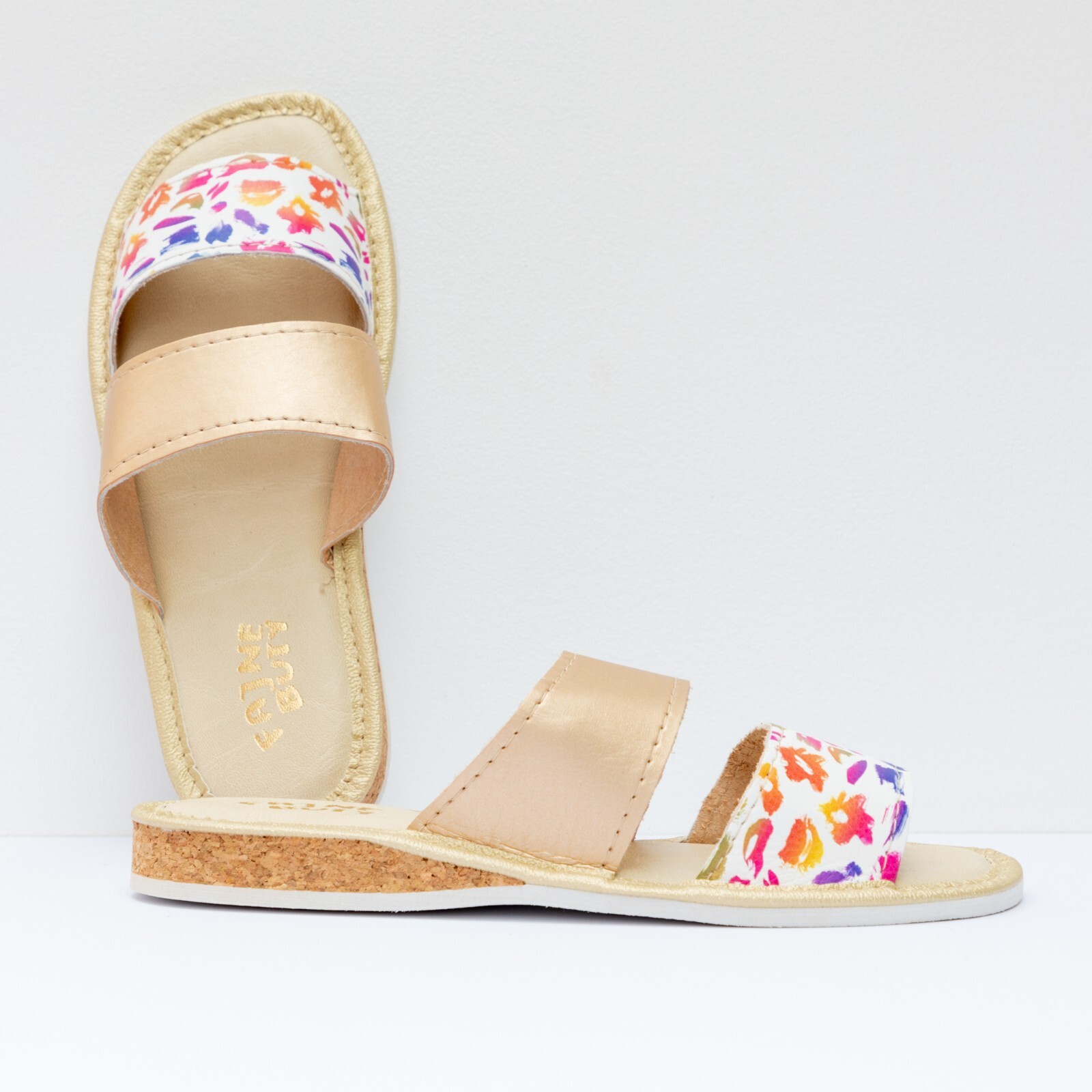 PANTOFOLA D’ORO Pantofole donna in pelle scarpe per la casa SUGHERO pantofole Polskie Kapcie NOVITÀ 2024!