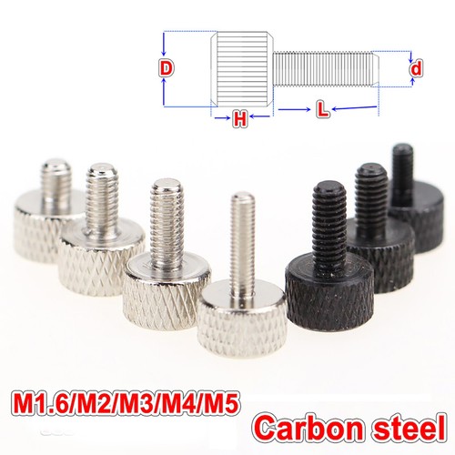 QUARKZMAN Rändelschrauben M5x12mm - 6 Stück Edelstahl 304 Mit 22mm Rundkopf