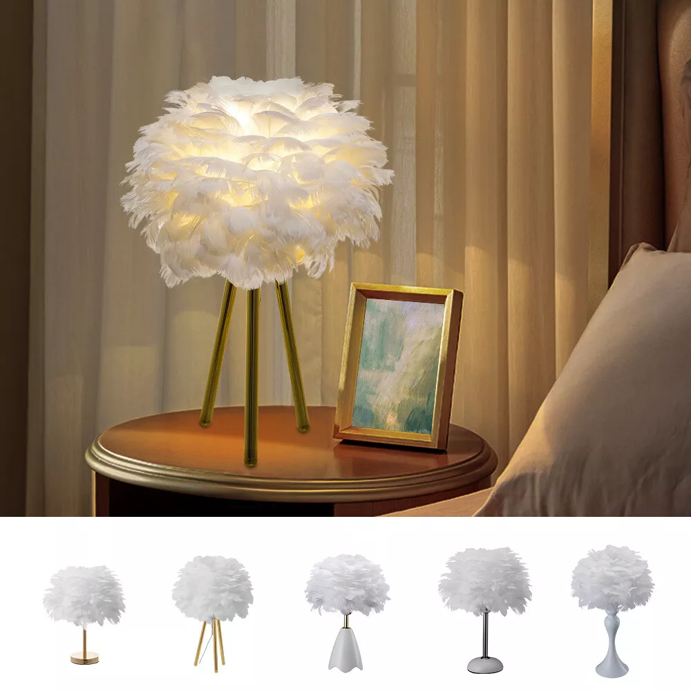 Fluffy table clearance lamp shade