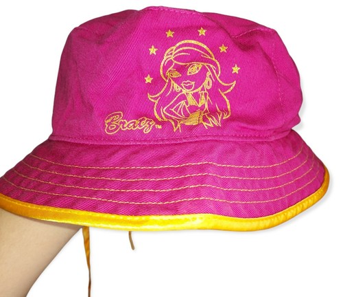 Bratz Bucket Hat Pink Gold Y2K Girl | eBay