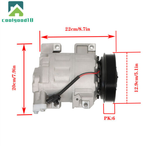 AC Compressor w/clutch For 2007-2011 2012 Nissan Altima Sentra 2.5L Co 10886c - Foto 16 di 16