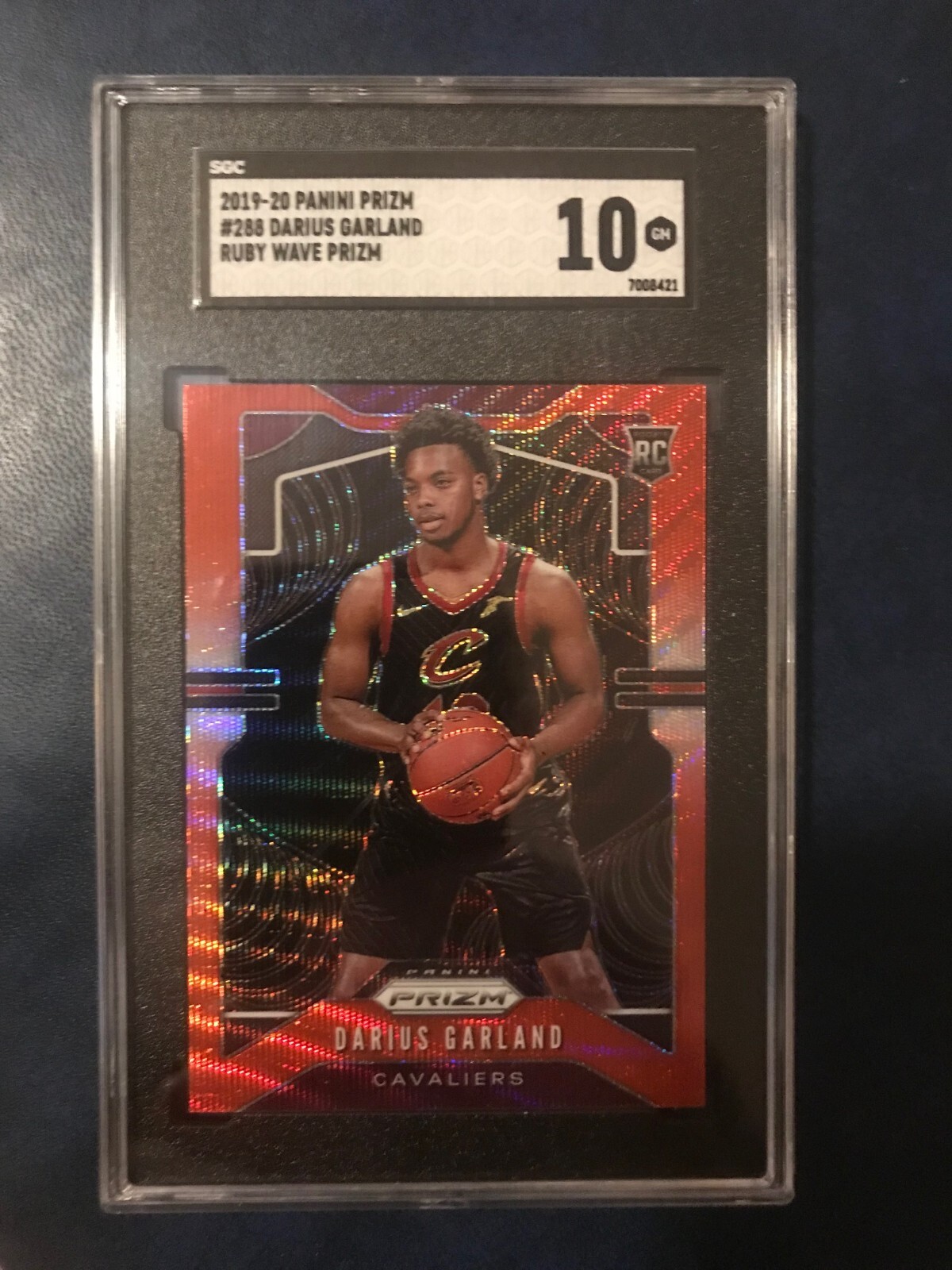 Darius Garland 2019-20 Ruby Wave Prizm rookie #288 Cavs SGC 10