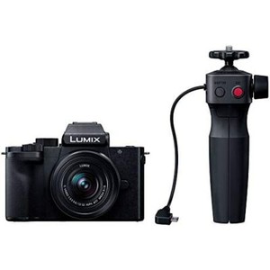 Panasonic Mirrorless SLR Camera LUMIX G100V Black Zoom Lens Kit w/ Tripod Grip