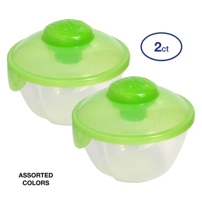 Salad Blaster Bowl 26oz 2ct Stores 2oz of Lid Press to Blast Your Salad