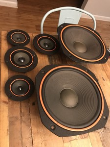 sansui 3 way speakers