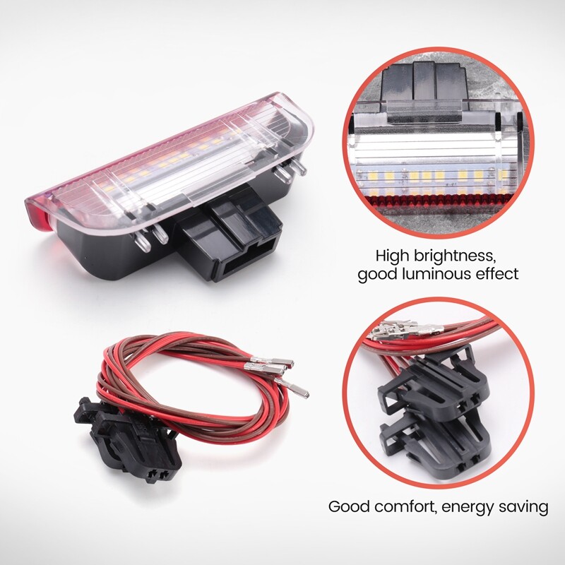 3X(4Pcs Car LED Door Warning Light Projector for 6 7 MK5 MK6