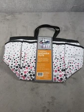 Bed Bath & Beyond Equip Your Space Fabric Shower Tote White with Polka Dots