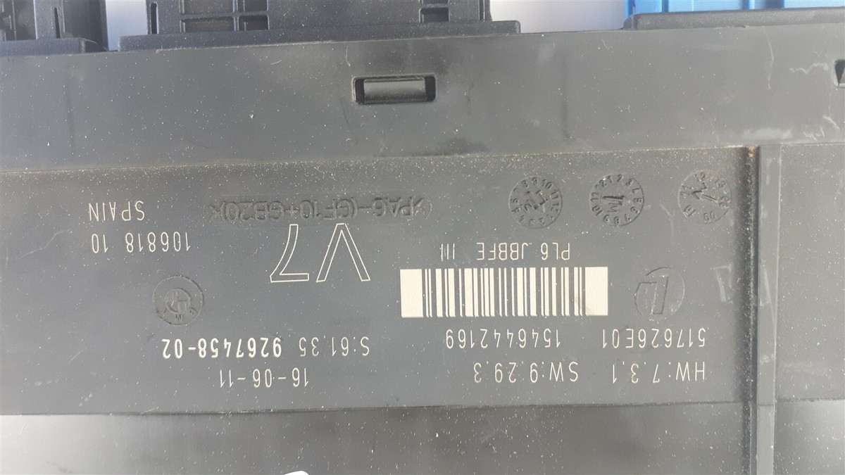 T373 BMW ECU Control Module Unit 9267458 | eBay 