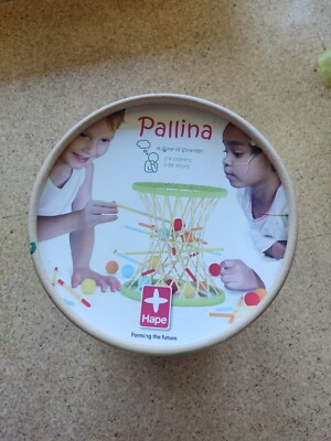 Pallina Bamboo Wood Strategy Game By Hape (2011) Non-toxic Ages 3+ COMPLETE!