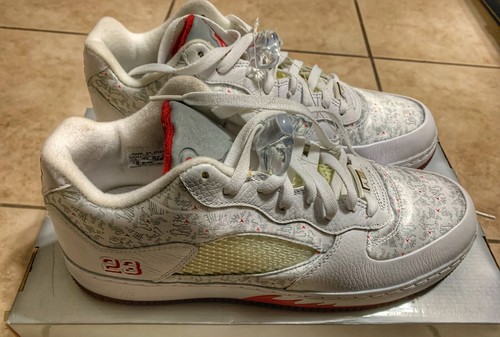 ajf 5 white varsity red