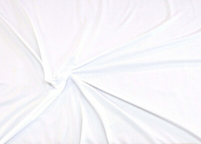 Fabric Light Weight Polyester Spandex 4 way stretch White LY785