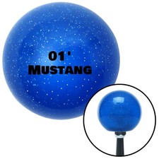 Black 01 Mustang Blue Metal Flake Shift Knob ...