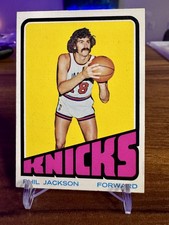 1972-73 Topps Phil Jackson #32 New York Knicks Rookie RC Vintage Basketball Card. rookie card picture