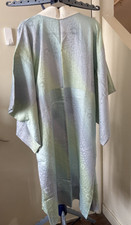 Blue, purple, and green juban for kimono