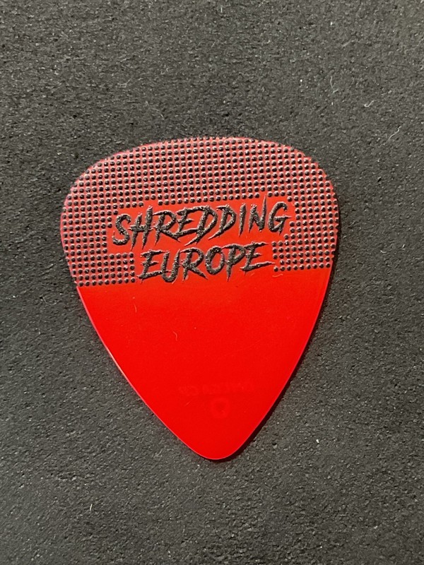 Nita Strauss Alice Cooper 2024 Shredding Europe Tour Signature Guitar Pick (O)