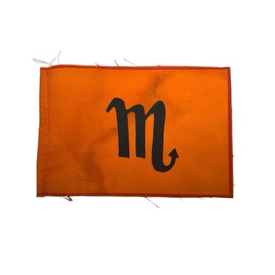 Vintage (1970s?) Astrology Zodiac Sign Scorpio Eagle Flag Water Sign Mars 4 x 6''