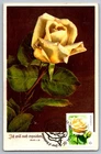 Canada 2014 Yellow Rose FDC Maxi Card w/Pictorial Cancel on Vintage PC