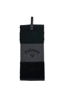 #ad Callaway TW CG Trifold Golf Towel Black 2023 Quick Snap Attachment $42.54