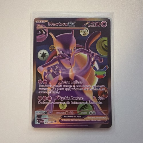 Mewtwo ex EX 30th Celebration Full Art Holo English Rare 157/128