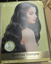 Black Hair Shampoo 5 minute Dye Instant colour x1
