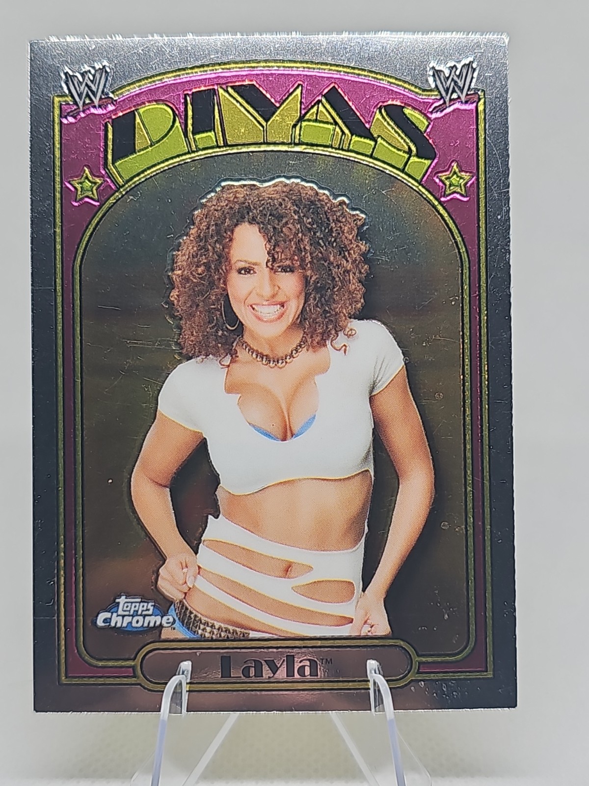 2007 Topps Chrome Heritage II WWE #63 Layla