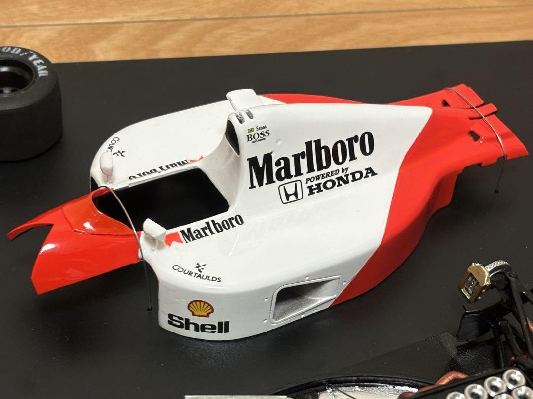 Model Factory Hiro McLaren Honda MP4/6 Japan GP 1/20 Scale Model Factory Hiro McLaren Honda MP4/6 Japan GP 1/20 Scale