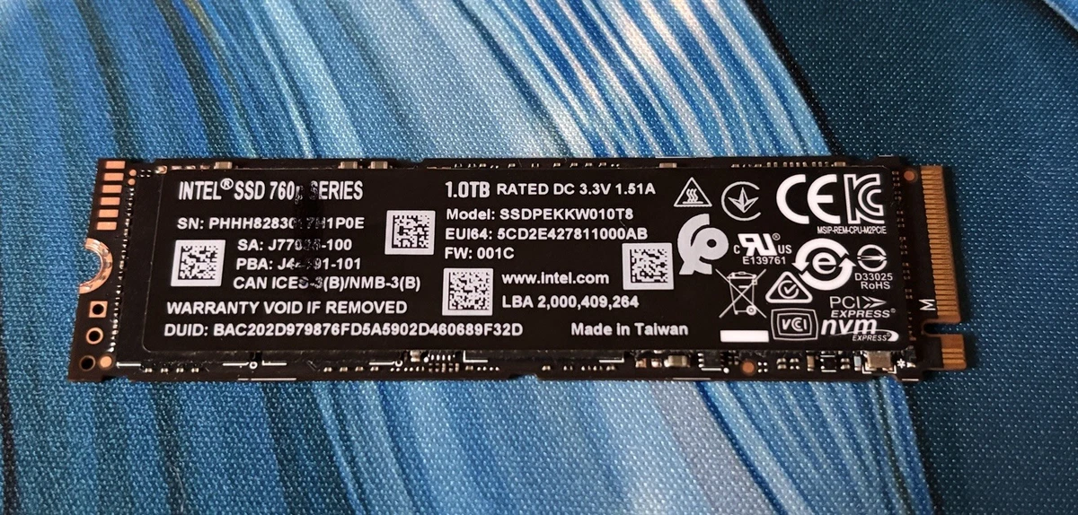 Intel M.2 Interface 1 TB Solid State Drives for sale | eBay