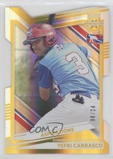 2022 Panini Elite Extra Edition Aspirations Gold Die-Cut 6/24 Yefri Carrasco 5j8