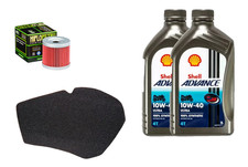 TAGLIANDO SUZUKI UH BURGMAN 150 2002/2006 SHELL 10W40 FILTRI ARIA OLIO