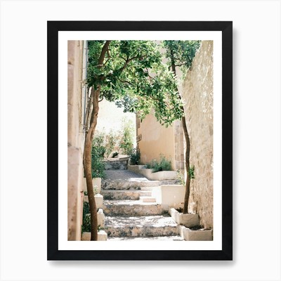 Bohemian Stairs In Old Town Eivissa Framed Wall Art Poster Canvas Print Picture