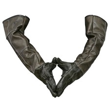 Animal Handling Gloves Bite Proof Reinforced Leather for Dog Training Cat Scr...