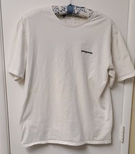 Patagonia Mens Save Our Home Planet Graphic Logo T Shirt Ivory Sz Med