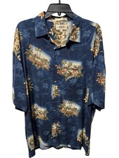 Campia Moda Tropical Hawaiian Shirt Size XL EUC 100 Rayon