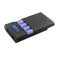 New Black DIY Power Bank Case Battery Charger Storage Box Digital Display H