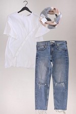 Completo moda donna taglia M con Zara camicia taglia M, Zara jeans taglia 38