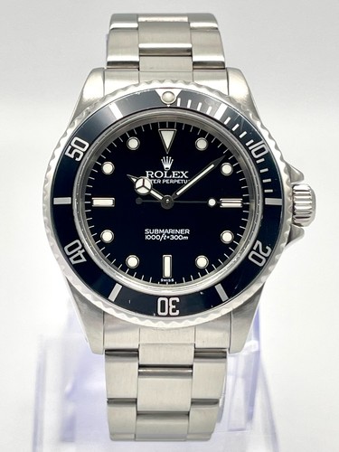 Rolex Submariner senza data 14060 40 mm quadrante nero lunetta alluminio nero sub box - Foto 4 di 13