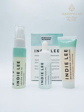 INDIE LEE Discovery Kit: Brightening Cleanser, Squalane Facial Oil, COQ-10 Toner