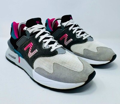 New Balance 997S Sport South Beach MS997JCF Sneakers Mens Size 8 Gray Pink Teal